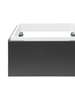 Kúpeľňový nábytok Kúpeľňová skrinka so žulovou krycou doskou SAT Feel 60x30x46 cm antracit mat SATFEEL60ANTZ SATFEEL60ANTZ