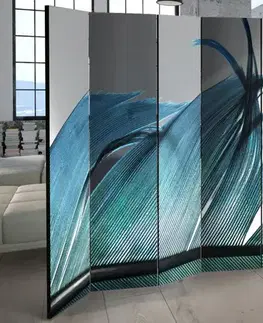 Paravány Paraván Turquoise Feather II Dekorhome