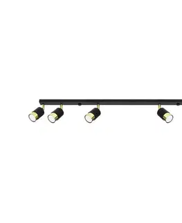 Svietidlá  SL.1073 - Bodové svietidlo NERO 6xGU10/40W/230V čierna/zlatá SL.1073