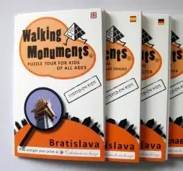 Pre deti a mládež - ostatné Walking Monuments - anglicky - puzzle tour for kids of all ages - Ľubomír Okruhlica