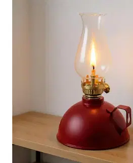 Lampy BRILAGI - Petrolejová lampa MERLIN červená 8590828169376