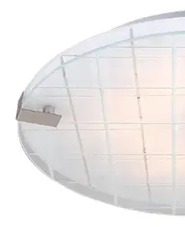 Stropná svetla Stropné svietidlo chróm/biele 31cm LED studená farba Noble