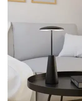 LED osvetlenie Eglo 900925 - LED Stmievateľná vonkajšia lampa PICCOLA 2,8W/5V 5200mAh IP54 čierna 900925