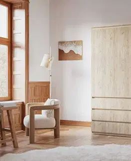 Šatníkové skrine SONIJA COMBI šatníková skriňa, dub Craft sivý/satin