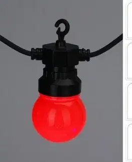 Záhradné lampy Kinekus Svetlo záhradné 20 LED farebné s časovačom