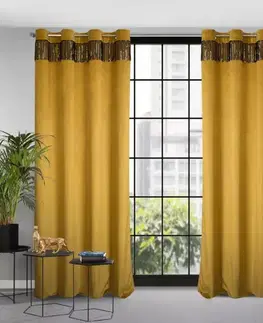 Závesy do spálne Záves JASPER 140X250 na priechodkách 386239