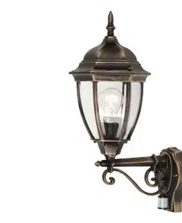 Záhradné lampy Rabalux 8380 - Vonkajšie svietidlo s čidlom TORONTO 1xE27/100W/230V IP44  8380