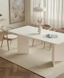 Jedálenské stoly ZAMIN jedálenský stôl, biele drevo