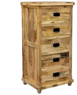 Komody Komoda Devi 60x120x45 indický masív mango