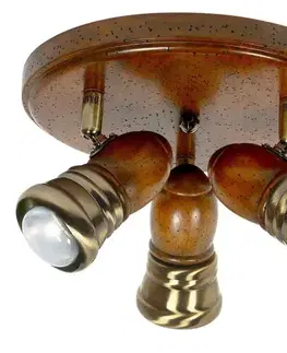 Stropná svetla Stropná lampa Parteo E14 40W drevená