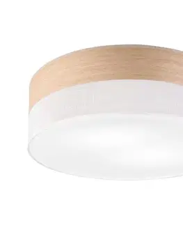 Svietidlá  Stropné svietidlo SIRJA WOOD 2xE27/15W/230V pr. 45 cm biela/dub LM-2.261/BIAŁY