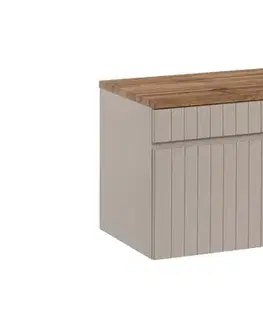 Nábytok ArtCom Kúpeľňová skrinka s doskou ICONIC Cashmere D80/1 | 80 cm