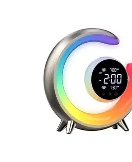 Predlžovacie káble  08981L- LED RGBW stmievateľná stolná lampa s budíkom PEACOCK LED/20W/5V US 08981L