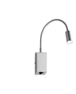 LED osvetlenie Redo 01-1195 - LED Flexibilná lampička HELLO LED/3W/230V chróm 01-1195