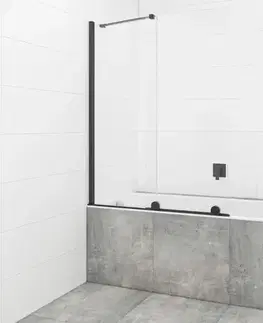 Sprchové dvere Vaňová zástena SAT Walk-In Xmotion 150x117,5 cm čierna SATWIXMVZ150C SATWIXMVZ150C