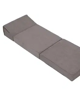 Matrace KONDELA Malen skladací matrac / kreslo sivá