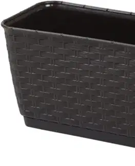 Záhradné kvetináče ProsperPlast Kvetináč RATOLLA CASE | umbra 48,9 cm