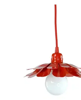 Svietidlá Bohemia-Design - Luster na lanku 1xE27/60W/230V červený LSE-CE9