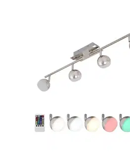 Svietidlá Briloner 2040-042 - LED RGB Stmievateľné svietidlo BAFFLE 4xLED/3,3W/230V + DO 2040-042