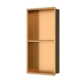 Regály a poličky Vstavaná polička SAT Aurum ružovozlatá 33x63 cm SATAURN6030SBRG SATAURN6030SBRG