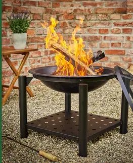 Záhradné ohniská Prenosné ohnisko 55 cm Dekorhome
