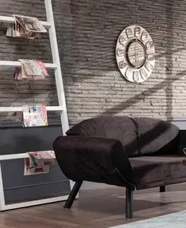 Pohovky a gauče Dvojmiestna rozkladacia pohovka Genzo - Black