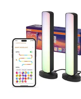 Lampy Osram - SADA 2x LED RGBW stmievateľná stolná lampa MOOD LIGHT LED/4W/230V Wi-Fi + diaľkové ovládanie 4099854472312