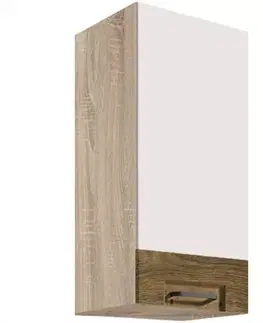 Kuchynské skrinky visiace Skrinka do kuchyne Favorit 30g Sonoma/White+Ribbeck