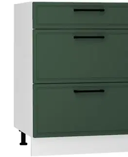 Kuchynské skrinky stojace Kuchynská skrinka Emily D60S/3 zelená mat