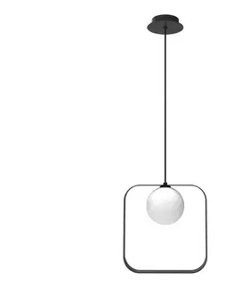Svietidlá  Luster na lanku TULA 1xG9/28W/230V hranatý čierna 50101074