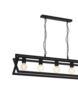 Svietidlá  Luster na reťazi ARNOLD 5xE27/60W/230V čierna MLP8564