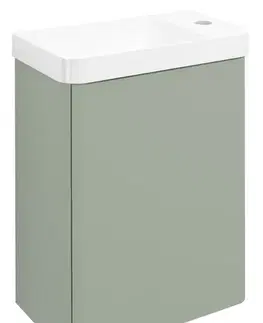 Kúpeľňový nábytok SAPHO - ZORBA umývadlová skrinka 39x50x21,5cm, verde LT113-4444