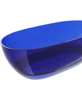 Vane MEXEN - Pure sapphire voľne stojaca vaňa transparentna 170 x 80, korok chróm 58071708016