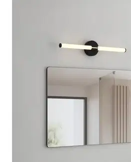 Svietidlá Eglo 901853 - LED kúpeľňové osvetlenie zrkadla RAMOLA LED/11W/230V 60cm IP44 čierne 901853