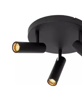Svietidlá Lucide 22974/13/30 - Bodové svietidlo GRADO 3xGU10/12W/230V čierna 22974/13/30