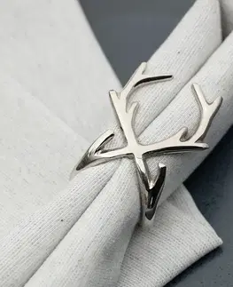 Stojany a držiaky na servítky Prsteň na servítky Reindeer Charm