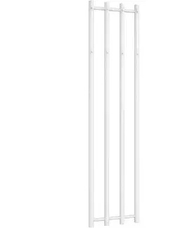 Radiátory do kúpeľne CERANO - Koupelnový radiátor Bertini - háčky na ručníky - boční připojení - 380 W - bílá lesklá - 1400x351 mm CER-124072