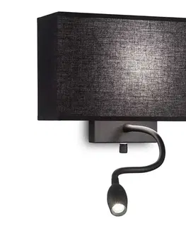 Svietidlá Ideal Lux - LED Flexibilné svietidlo HOTEL 1xE27/60W/230V + LED/1,5W/230V 215709