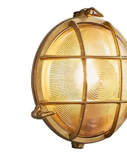 Svietidlá Nordlux - Vonkajšie nástenné svietidlo POLPERRO 1xE27/12,5W/230V IP64 mosadz 49021035