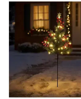 Vianočné dekorácie  Vianočná LED dekorácia LED/1W/230V 75 cm IP44 zelená ML2407