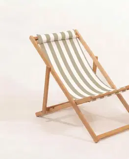 Záhradné stoličky MENU skladacie záhradné kreslo, hnedá