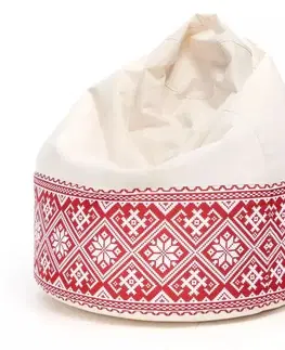 Sedacie vaky a kocky Sedací vak Viper Folk Outdoor TiaHome - krémovo červená