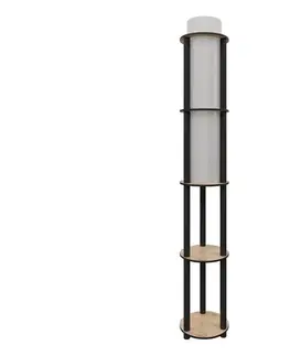 Lampy  Stojacia lampa s poličkami NOTO 1xE27/40W/230V béžová/čierna 666PTR1114