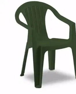 Záhradné plastové kreslá Záhradná stolička Ratak, zelená