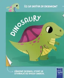 Leporelá, krabičky, puzzle knihy Čo sa skrýva za okienkom? Dinosaury