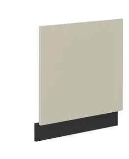 Kuchynské dolné skrinky KONDELA Araka ZM dvierka na umývačku 57x59,6 cm kašmír / čierna