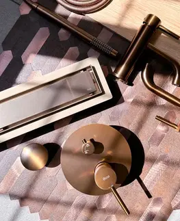 Sprchovacie kúty REA - Odtokový žľab Neox pre Brushed Copper 100 REA-G4804