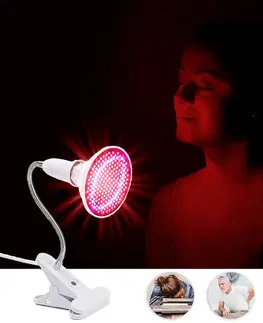 Infračervené lampy LED lampa inSPORTline Vlora s červeným a modrým svetlom