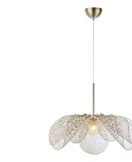 Svietidlá Markslöjd 109170 - Závesný luster STYRKA na lanku 1xE27/40W/230V, pr. 75 cm, béžový 109170