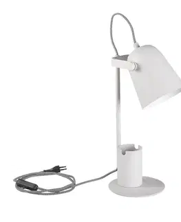 Lampy do obývačky Stolová lampa RAIBO 36281 E27 WHITE LB1